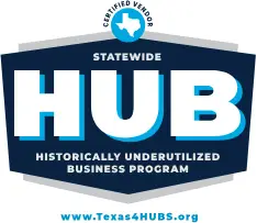 A blue and white logo for the statewide hub.